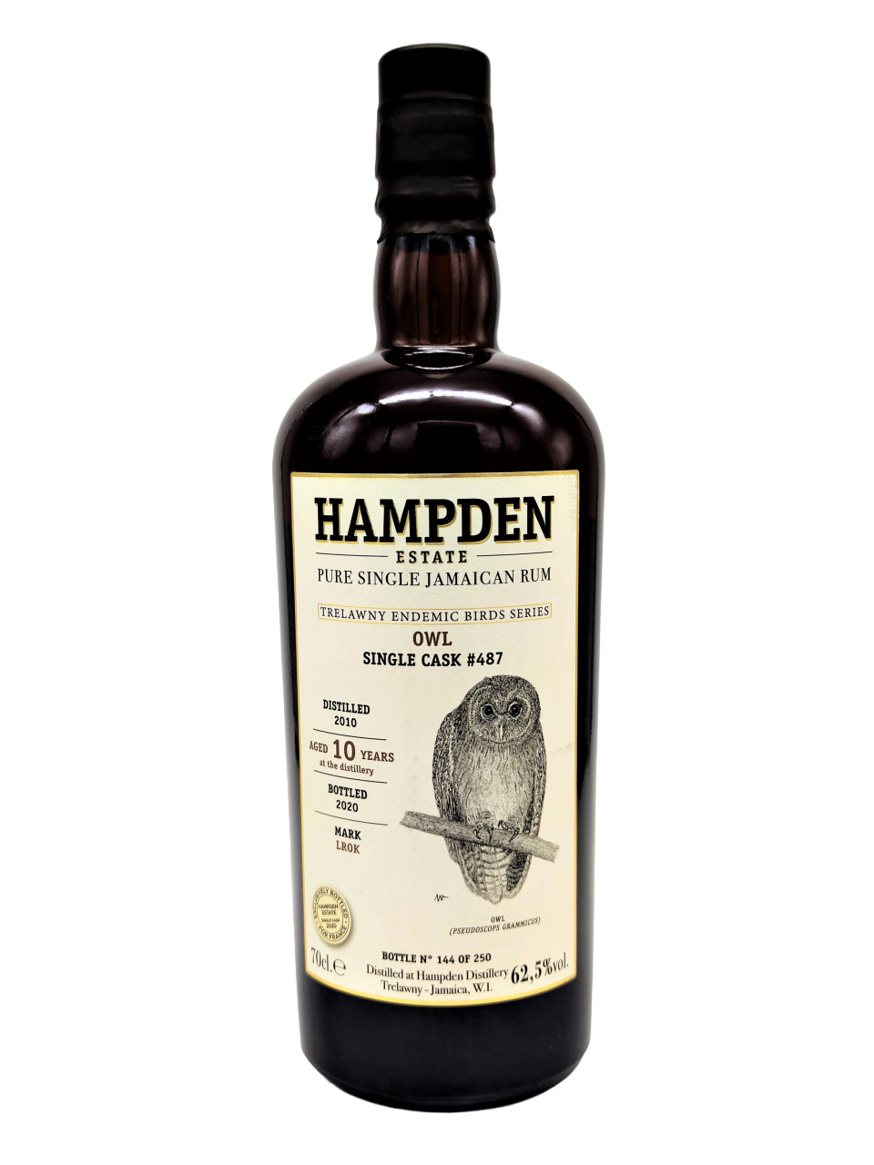 Hampden 2010 10yo cask#487 Owl Trelawny Endemic Birds