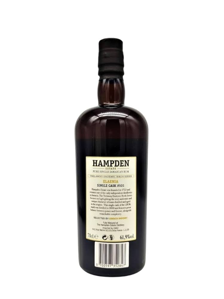 Hampden LROK 2010 Single Cask 10 Year Old #501 / Trelawny Endemic Birds, bottle