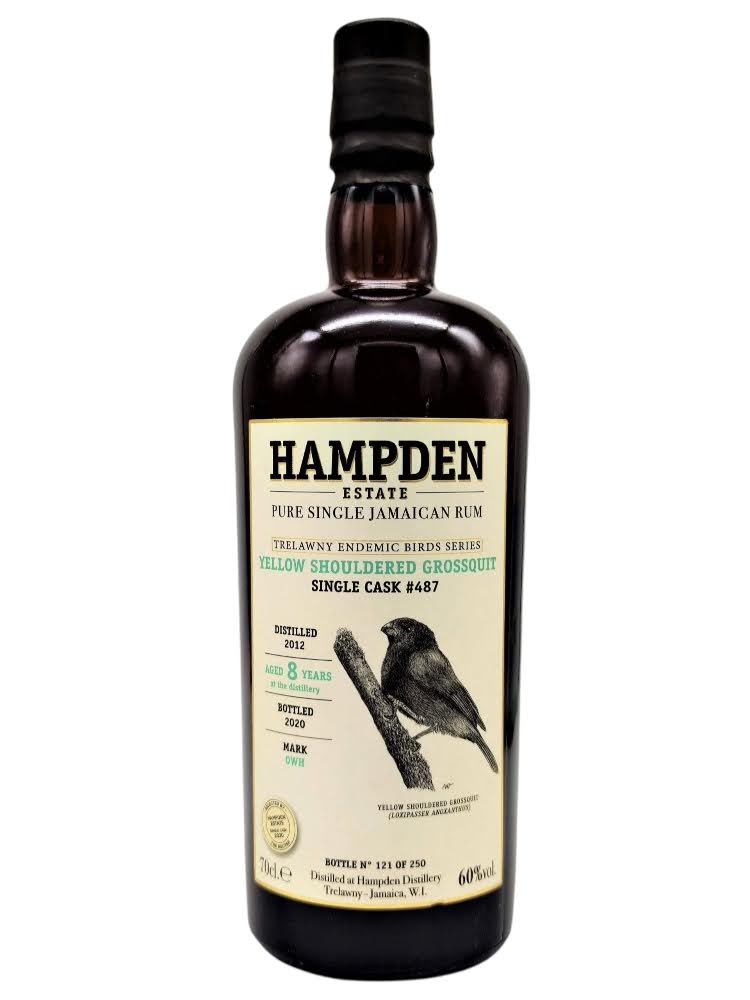 Hampden 2012 Single Cask 8 Year Old #487 / Trelawny Endemic Birds