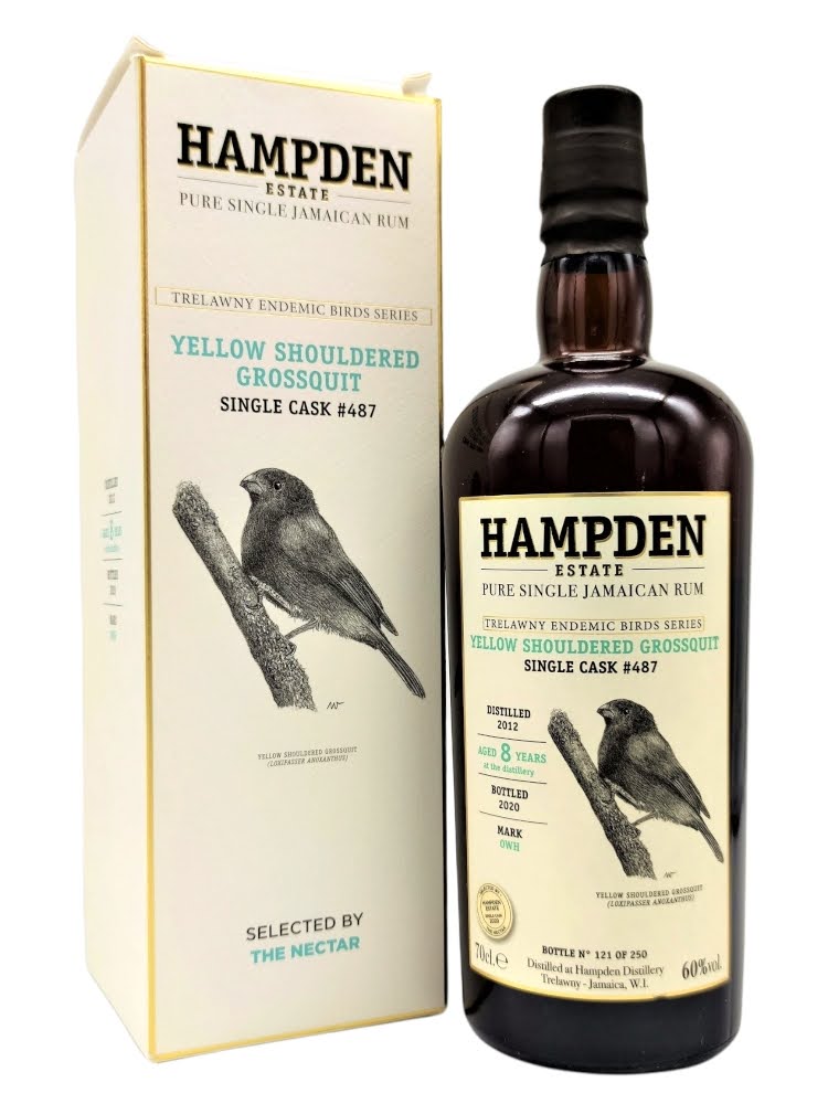 Hampden OWH 2012 Single Cask 8 Year Old #487, Trelawny Endemic Birds