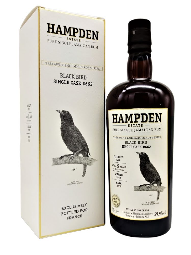 Hampden 2012 Single Cask 8 Year Old  #662 / Trelawny Endemic Birds