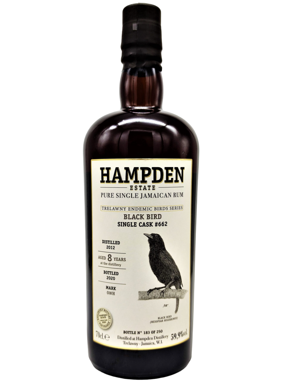 Hampden OWH 2012 Single Cask 8 Year Old  #662 / Trelawny Endemic Birds