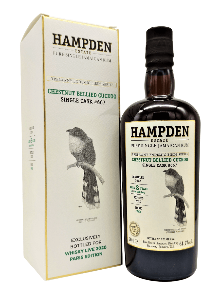 Hampden OWH 2012 Single Cask 8 Year Old #667 / Trelawny Endemic Birds