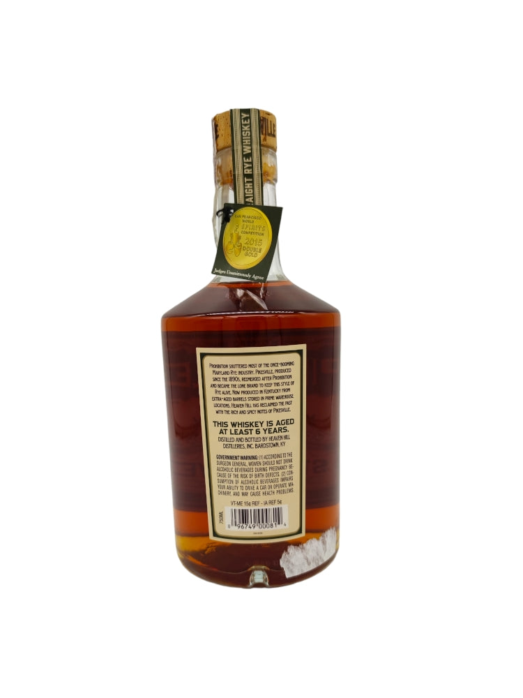 Pikesville 6 year old 110 Proof Straight Rye Whiskey