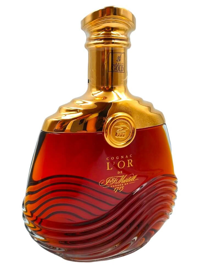 L'OR de Martell cognac 24 Carat Gold 40% bottle