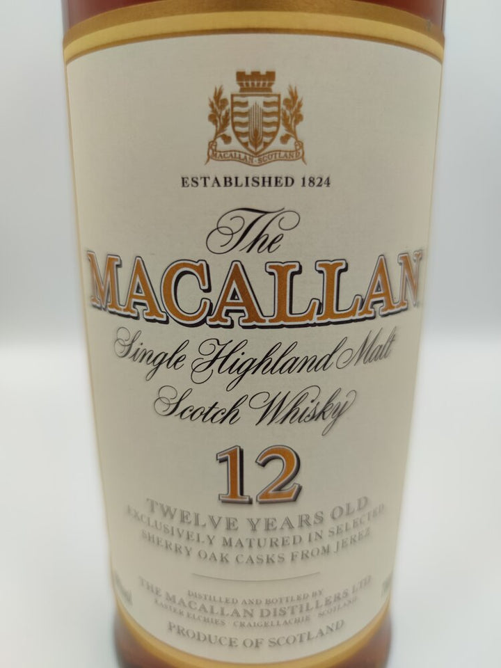 Macallan 12yo 40% 700ml label