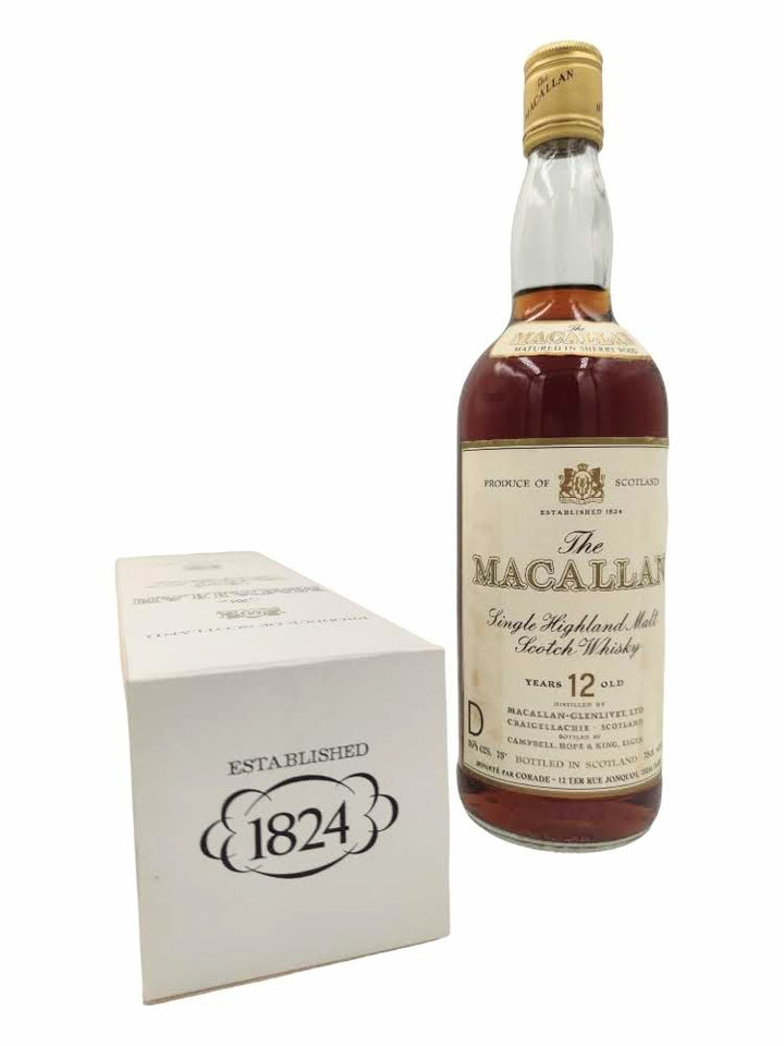  Macallan 12yo 75 proof 26 2/3 FL.OZS 43 GL 750ml - Distilia.Shop