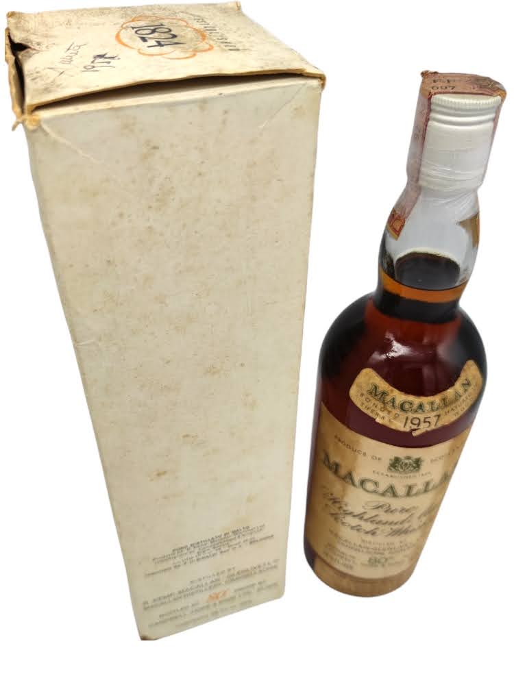 Macallan 1957 over 15yo 80 proof 26 2/3 FL.OZS