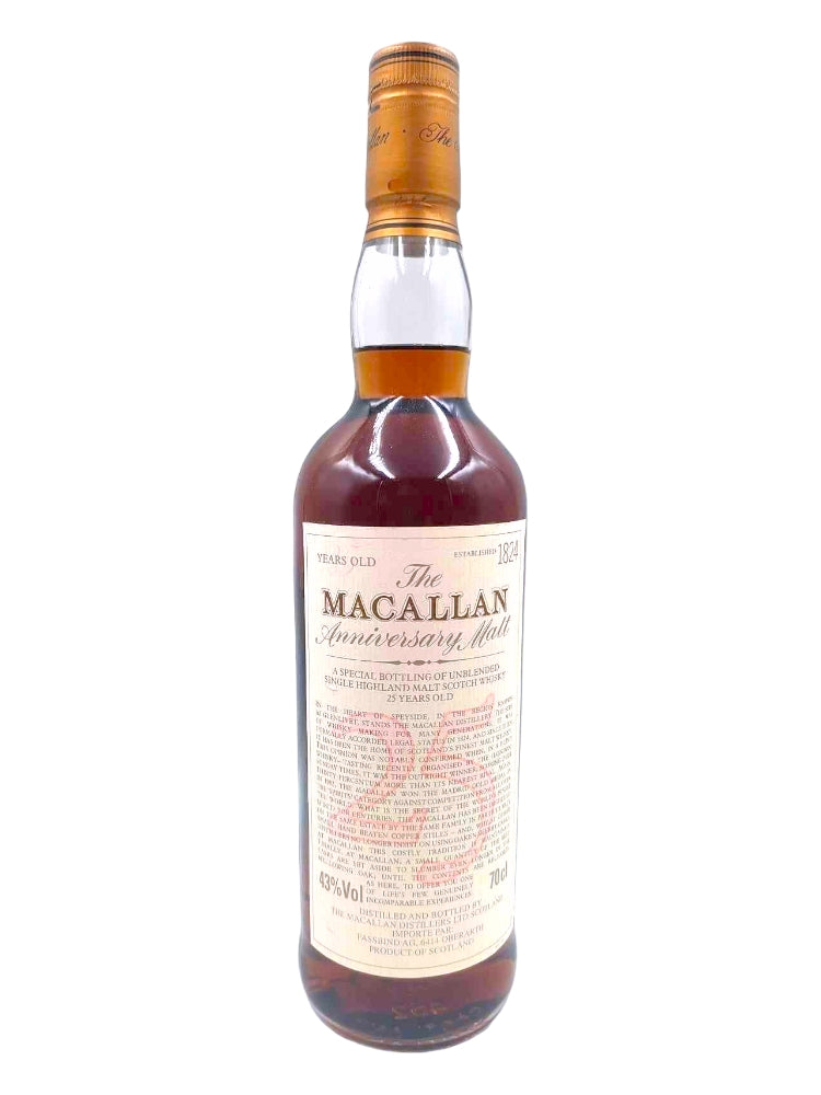 Macallan 25yo The Anniversary Malt Importe Par 700 ml