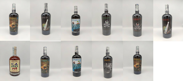 Milano Rum Festival. Collection of 11 bottles