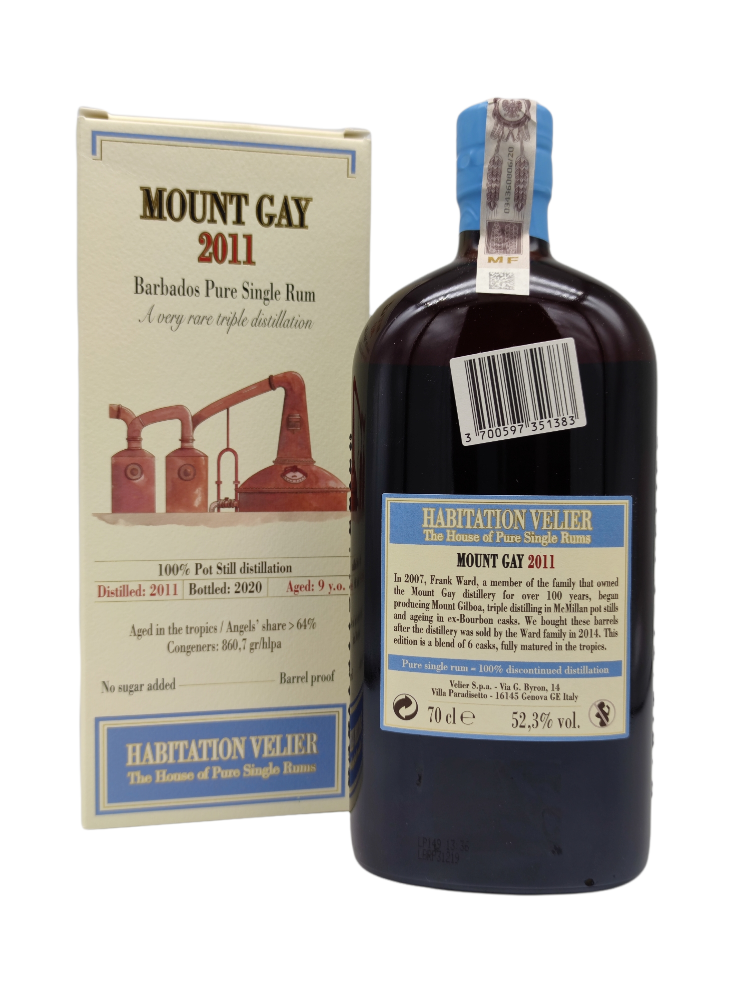 Mount Gay 2011 Habitation Velier 9 Year Old with box