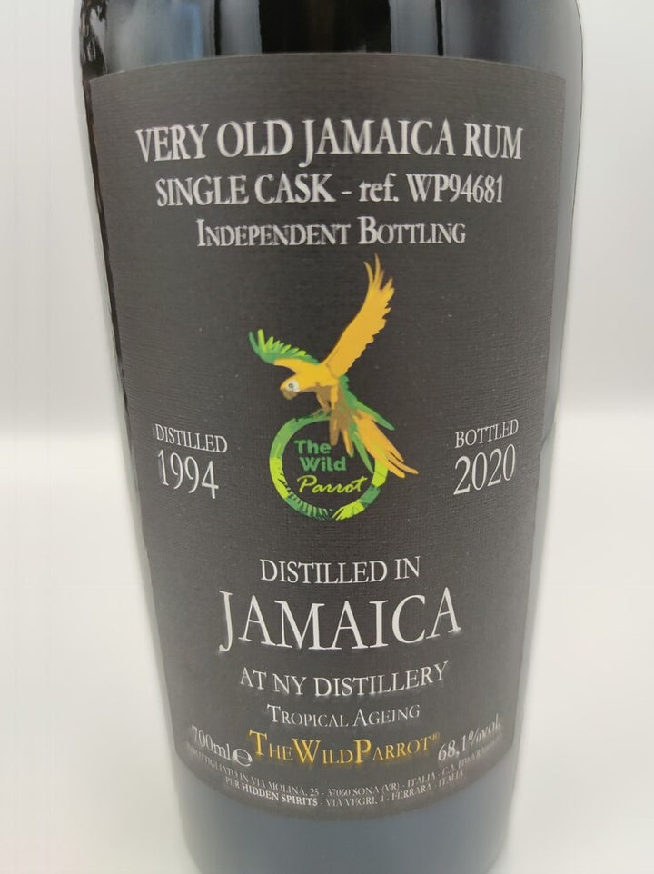 New Yarmouth 1994/2020 26yo 68,1% Jamaica cask#WP94681 The Wild Parrot label