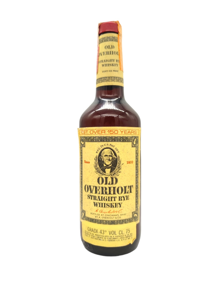 Old Overholt Straight Rye Whiskey 43% bottle