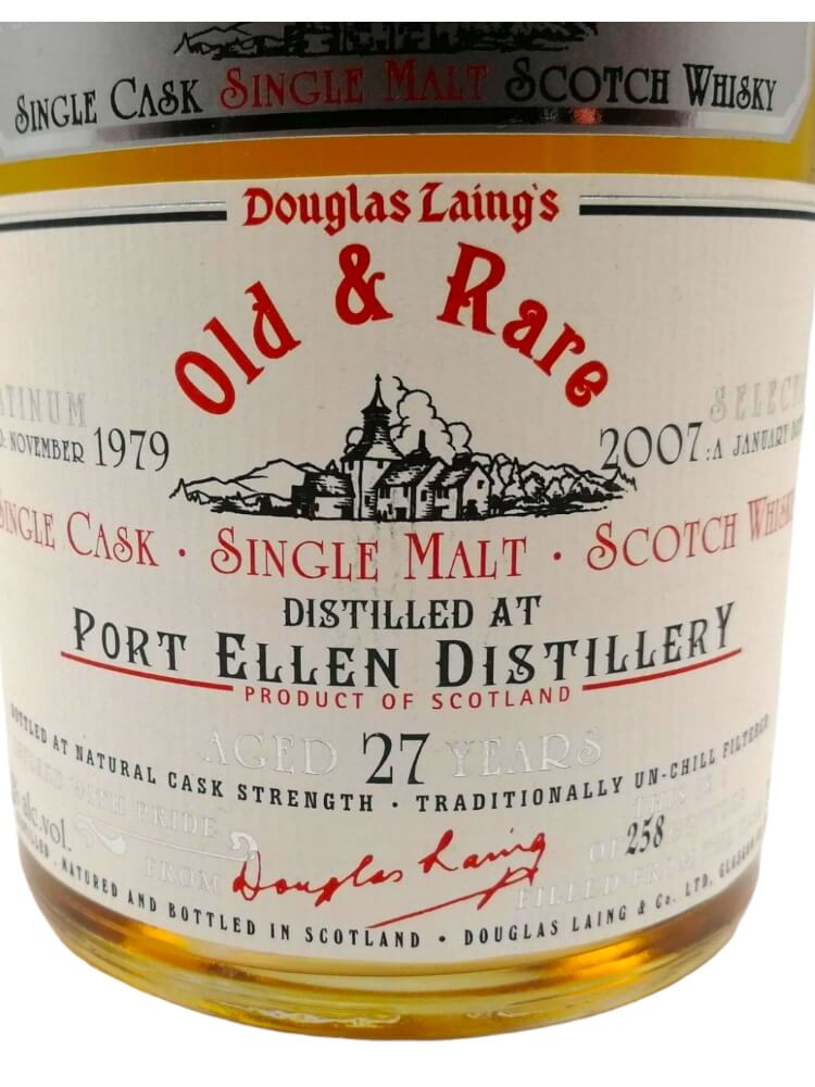 Port Ellen 1979/2007 27yo 57,1% Old & Rare - The Platinum Selection,label