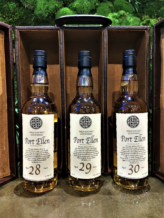 Port Ellen set 28yo, 29yo, 30yo - Distilia Shop