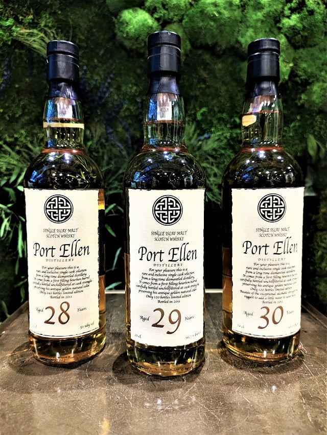 Port Ellen set 28yo, 29yo, 30yo - Distilia.Shop