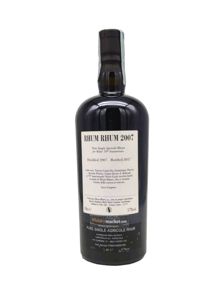 Rhum Rhum 2007/2017 20yo 57% Vittorio Capovilla for Velier 70th Anniversary