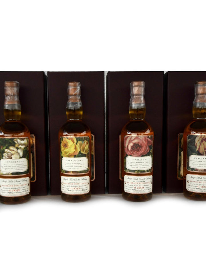 Rosebank 21yo set of 7 bottles The Roses Edition