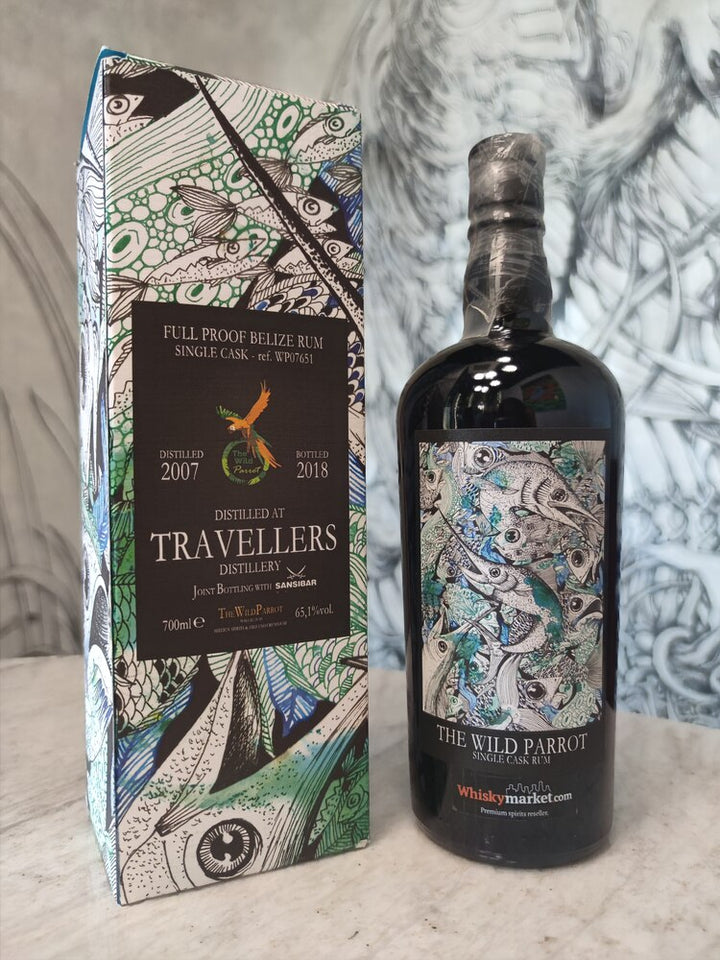 Travellers 2007/2018 11yo 65,1% Belize cask#WP07651 The Wild Parrot